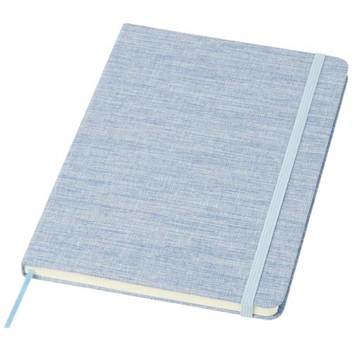 Carnet A5 personnalisé couverture rigide coton recyclé Ramona Bleu clair